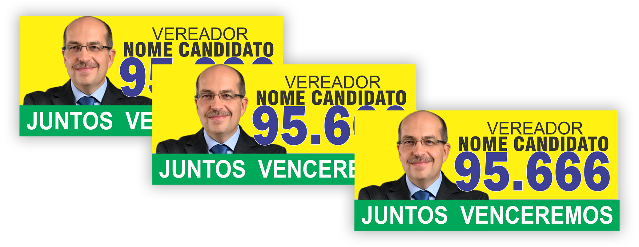 Adesivos de candidatos para-choque