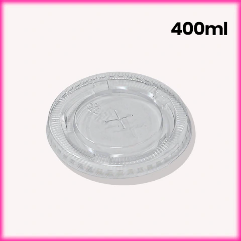Tampa Plástica p/ Copo de Papel com Furo 400ml