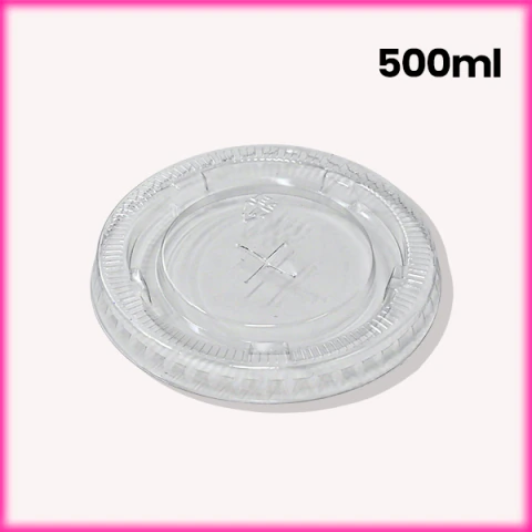 Tampa Plástica p/ Copo de Papel com Furo 500ml