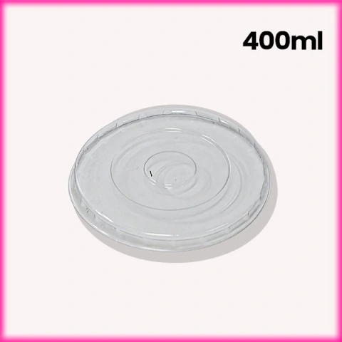 Tampa Plástica p/ Copo de Papel Reta 400ml - 500 unidades