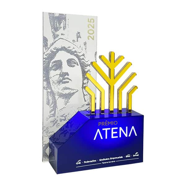 Troféu Recarregável Atena CNC - Melhores do Ano
