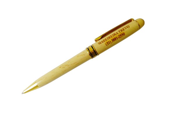 Caneta Personalizada Madeira- CRXER917 - Brindes Vitoria - ES - Brindes Personalizados em Espirito Santo