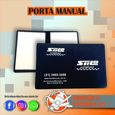 Porta Manual Personalizado - Brindes Vitoria - ES - Brindes Personalizados em Espirito Santo