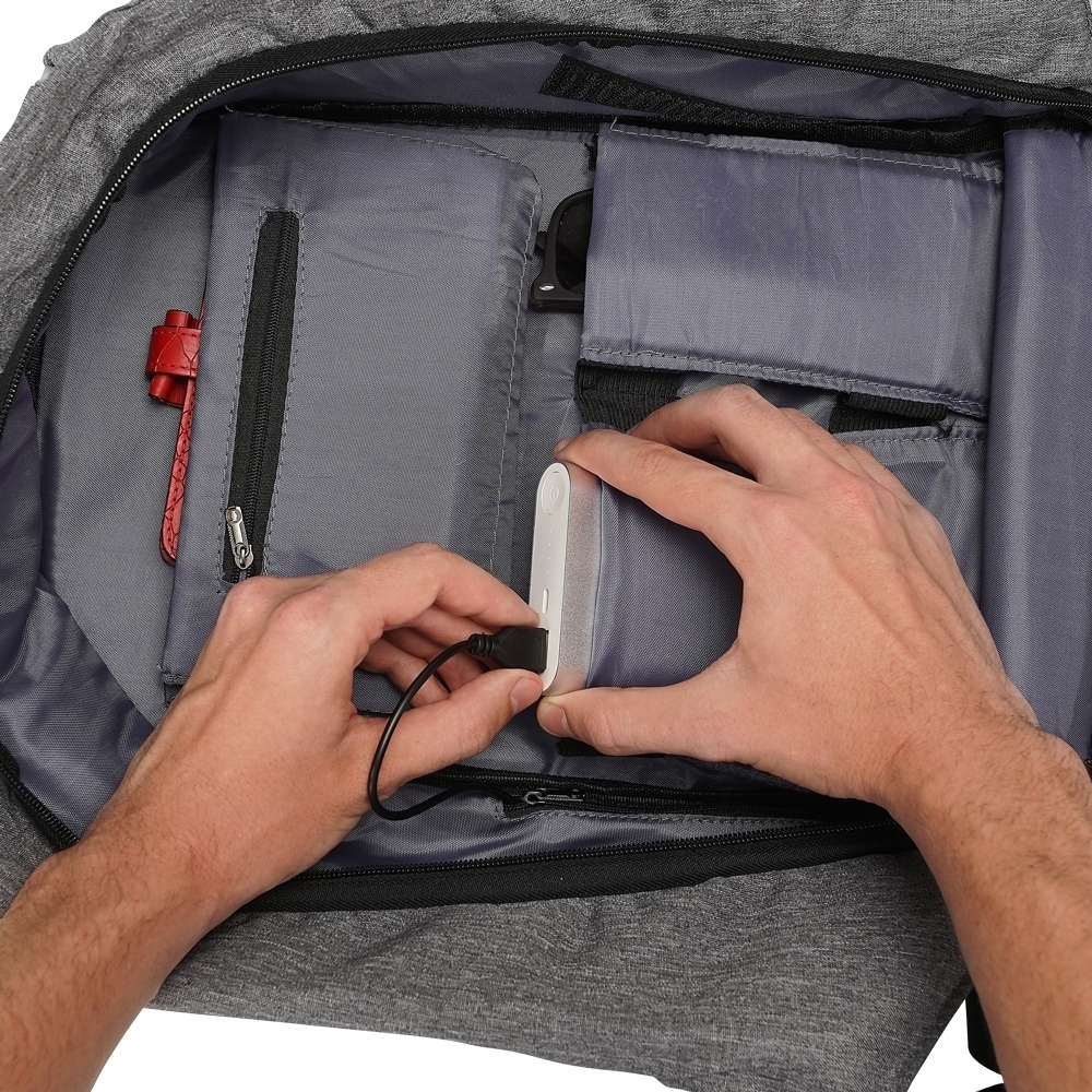 Mochila Anti-Furto USB /Ch-387maf