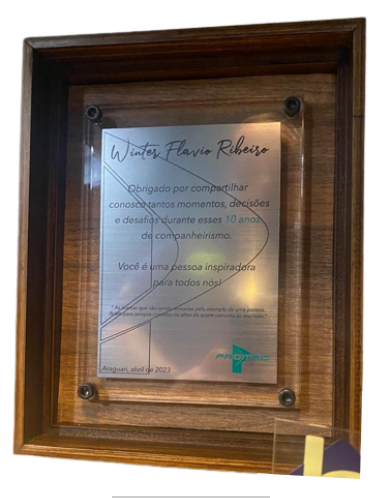 Placa de homenagem / CH-19pl