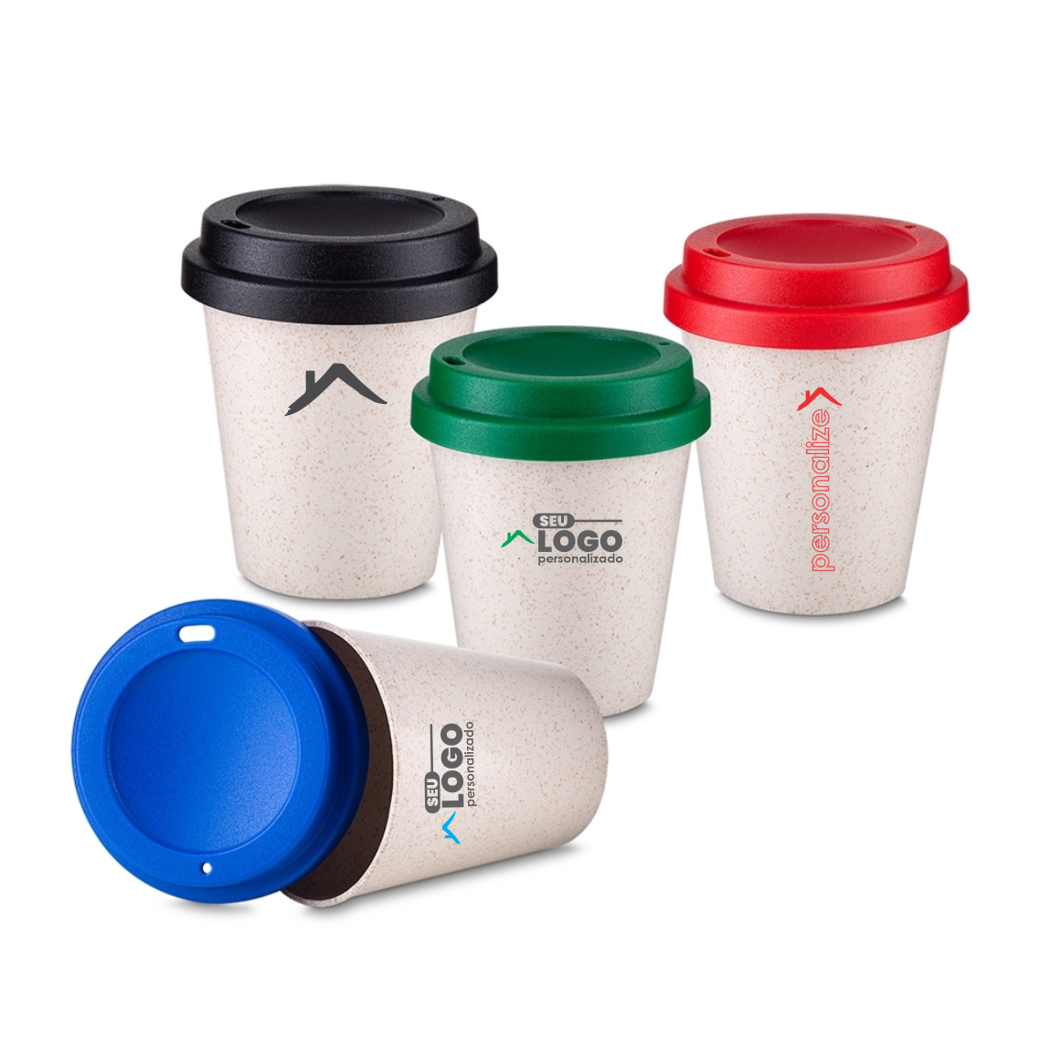Copo Bucks Personalizado Fibra de Arroz 350ml | Casa do Brinde