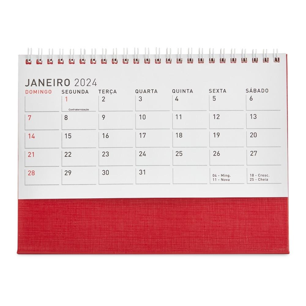 Calendário de Mesa Personalizado 2026 | Casa do Brinde