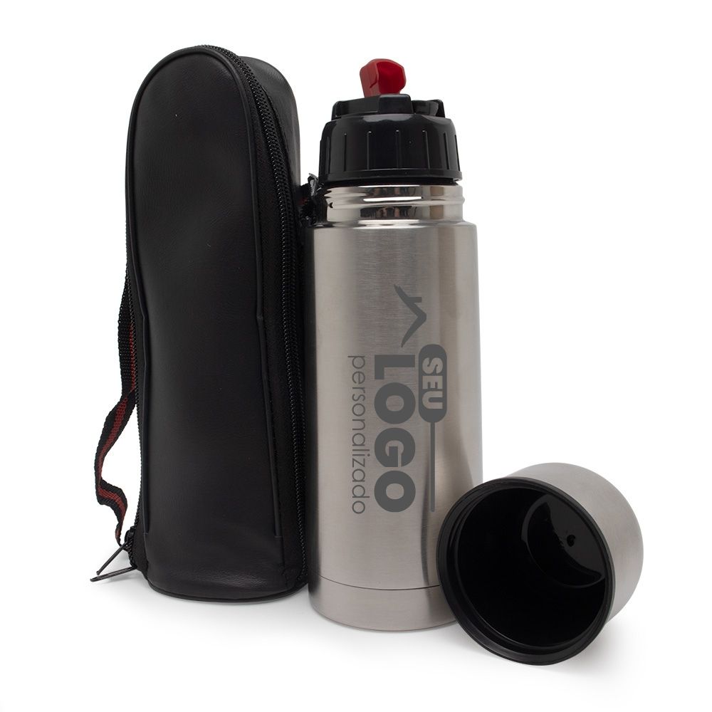 Garrafa Térmica Personalizada Inox 350ml | Casa do Brinde