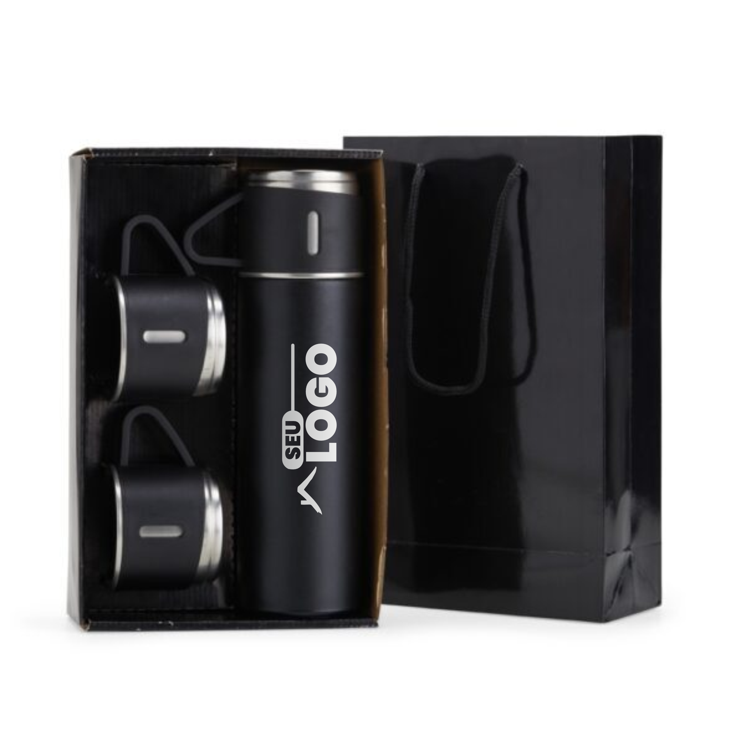 Kit Garrafa Térmica Personalizada | Casa do Brinde