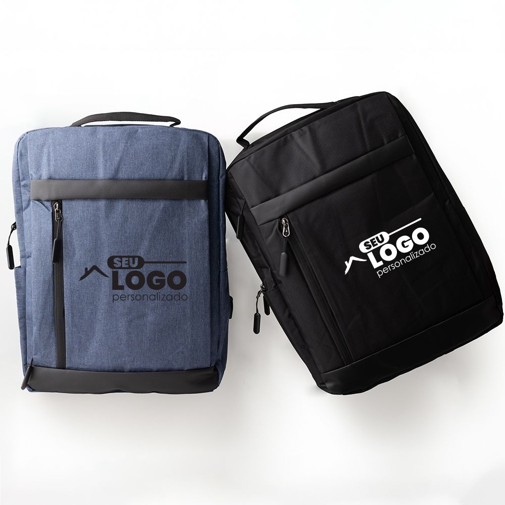 Mochila Personalizada de Nylon USB 21L | Casa do Brinde