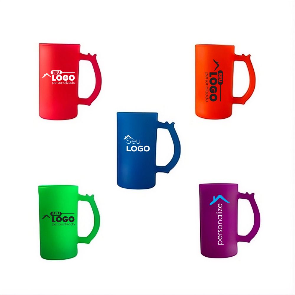 Caneca Personalizada Chopp Fosca Color 460ml | Casa do Brinde
