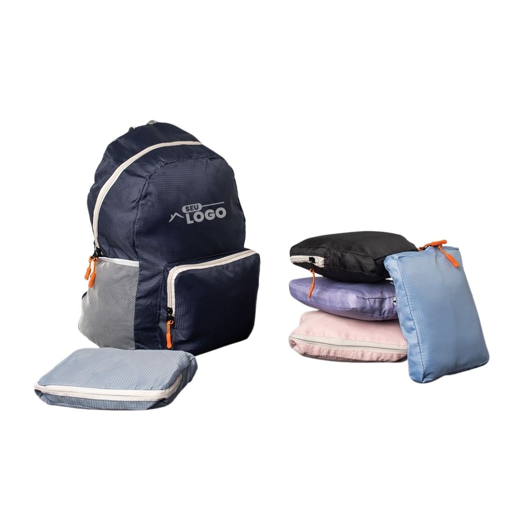 Mochila de Nylon Dobrável Personalizada 24 Litros | Casa do Brinde