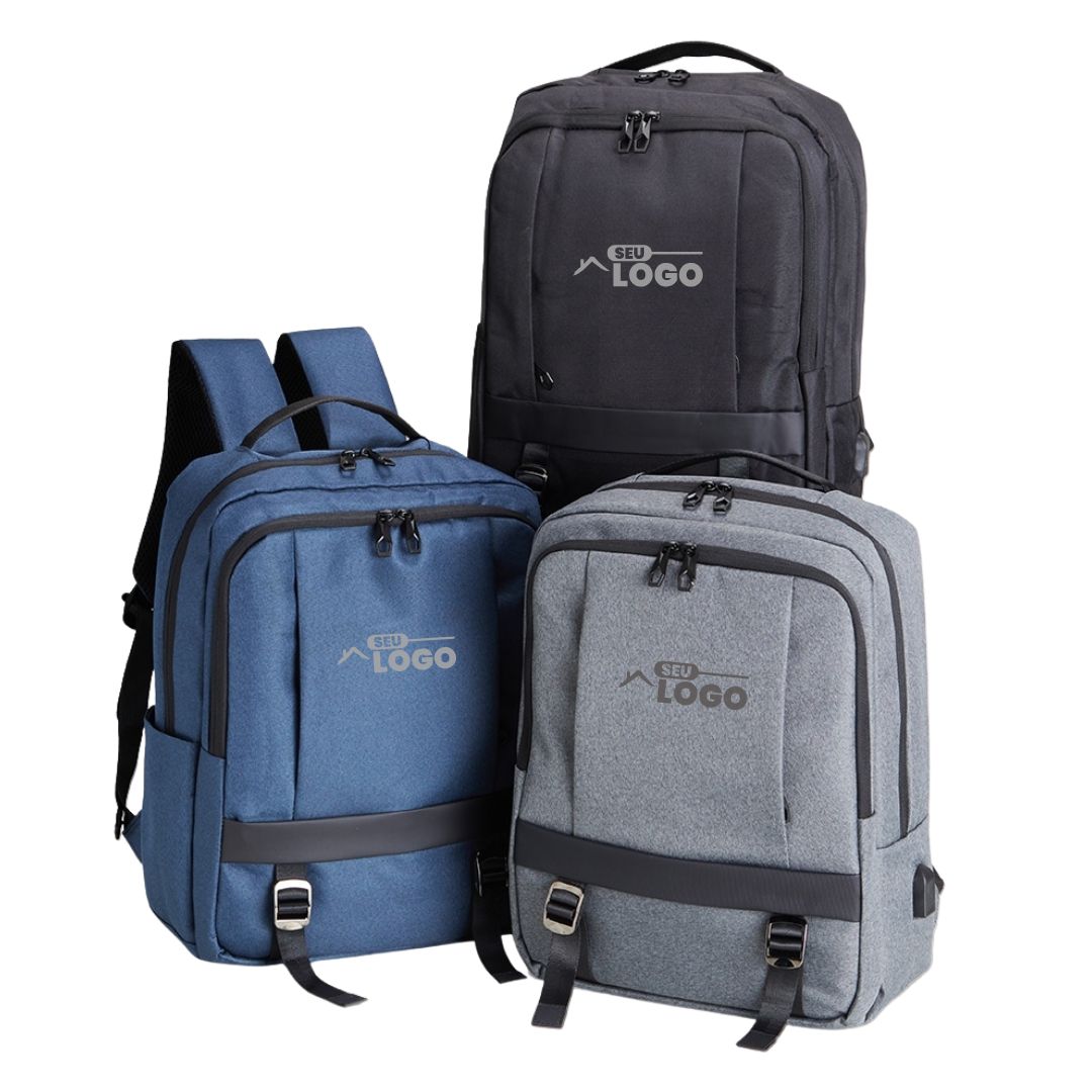 Mochila Nylon 20L Personalizada com USB | Casa do Brinde