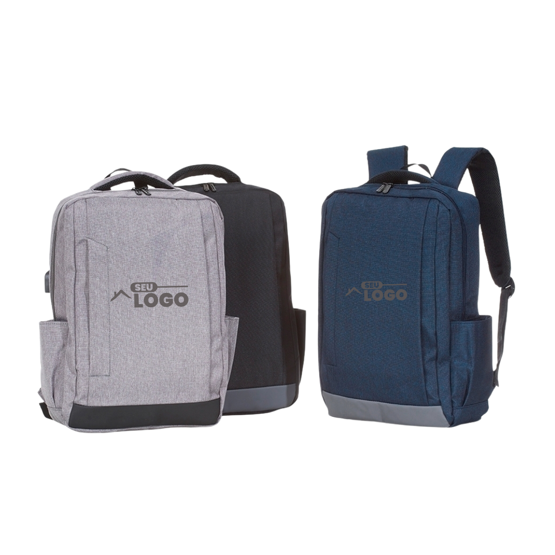 Mochila de Nylon USB Personalizada | Casa do Brinde