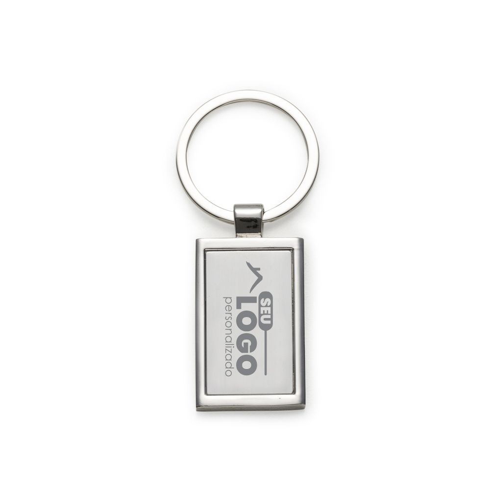 Chaveiro de Metal Personalizado Retangular | Casa do Brinde