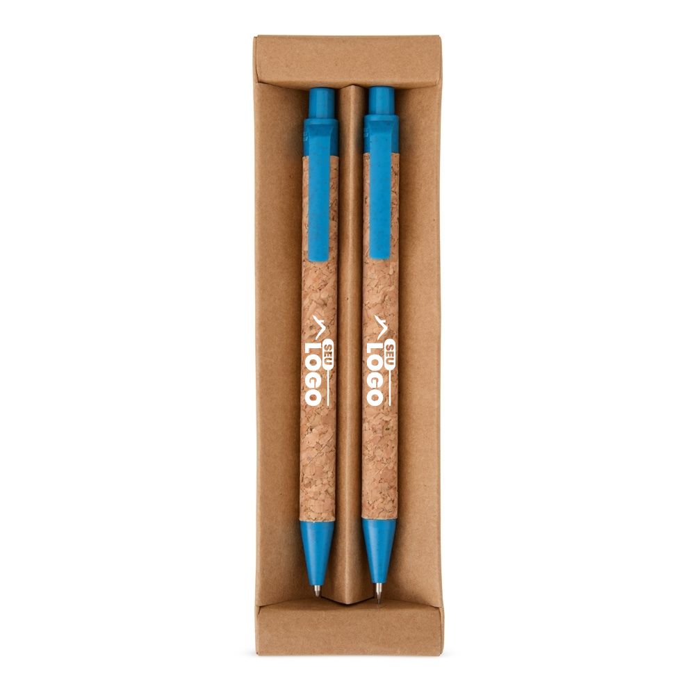 Kit Ecológico Caneta e Lapiseira Personalizado | Casa do Brinde