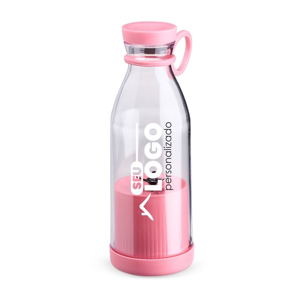 Garrafa com Misturador 380ml Personalizada Portátil | Casa do Brinde