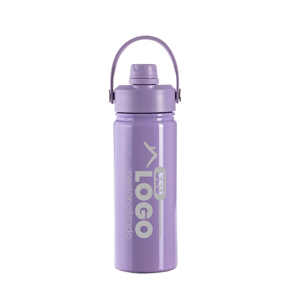 Garrafa Térmica 600ml Personalizada com Canudo | Casa do Brinde