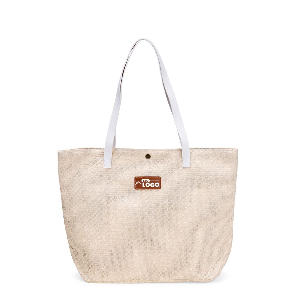 Bolsa de Palha Trançada Personalizada | Casa do Brinde