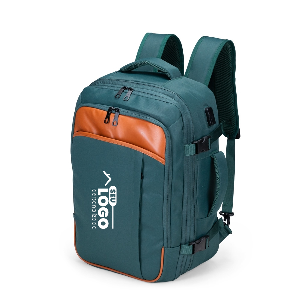 Mochila Expansível Nylon 29L Personalizada para Notebook | Casa do Brinde