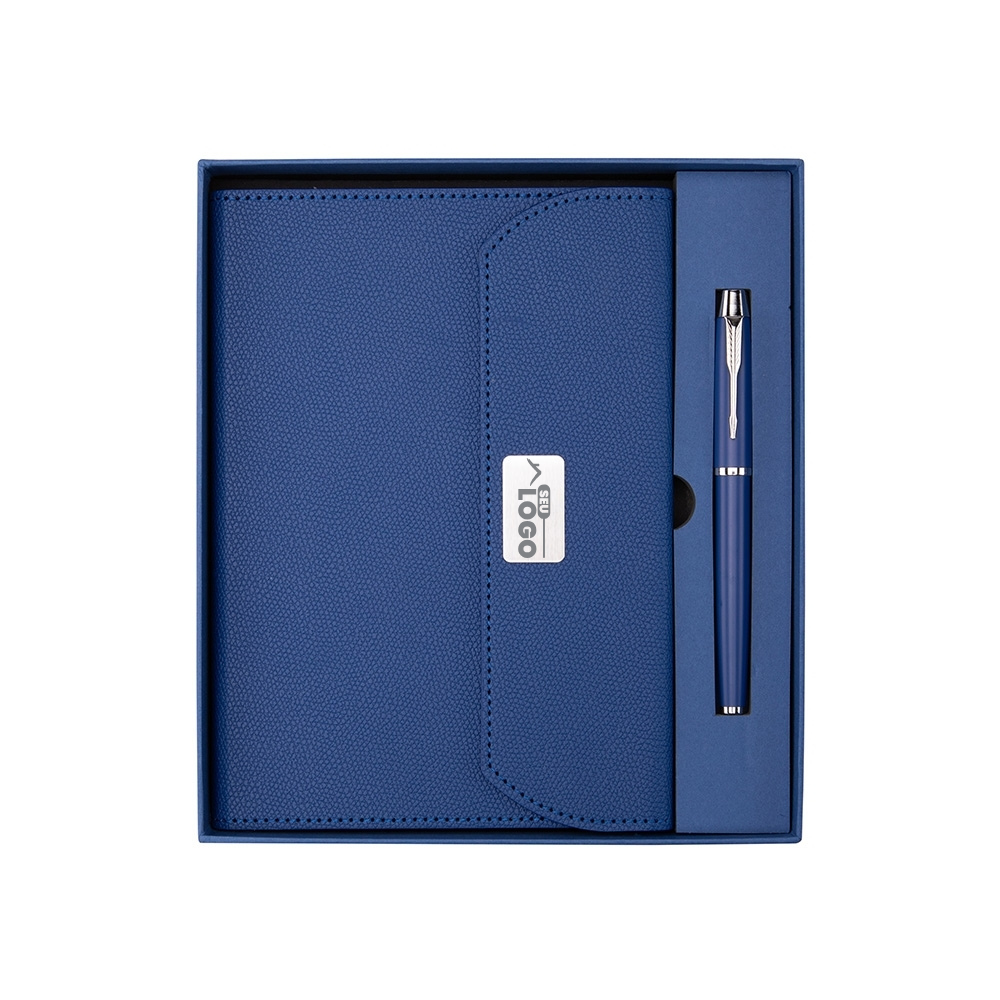 Kit Executivo Personalizado 2 Peças com Caderneta e Caneta | Casa do Brinde