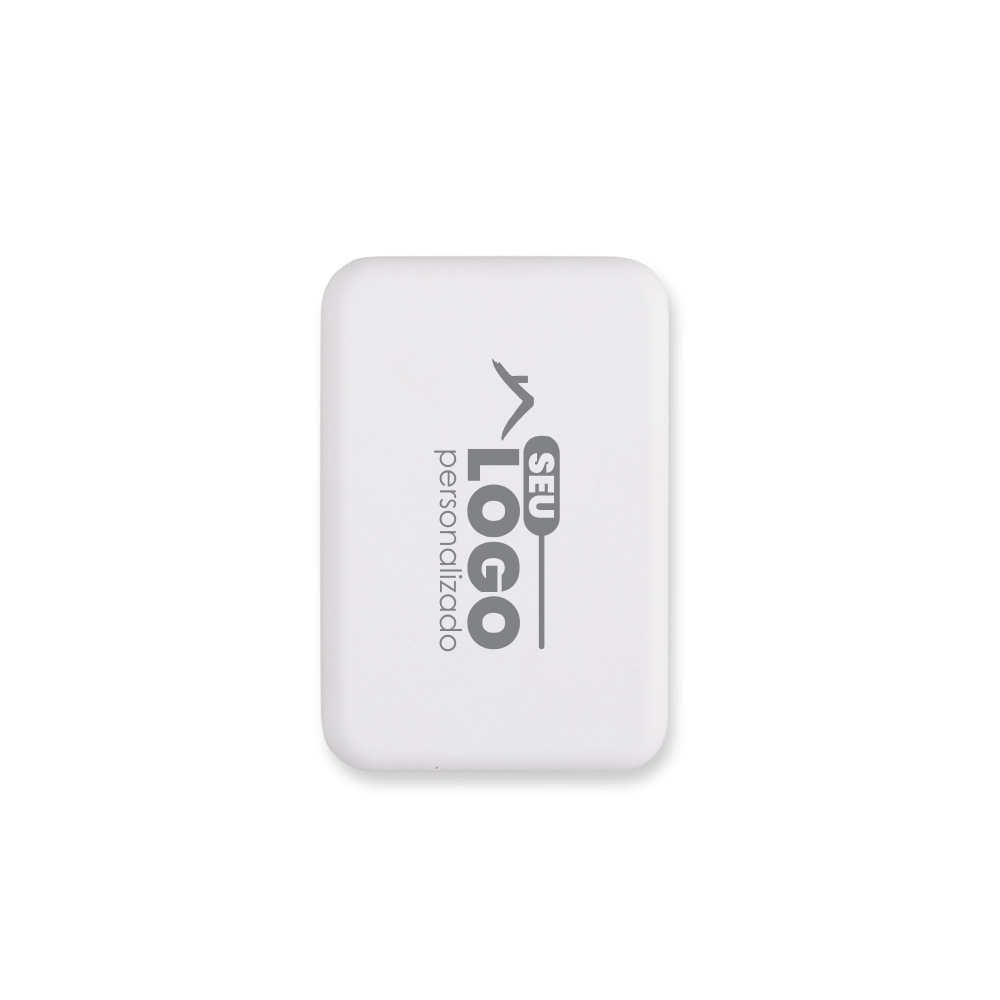 Power Bank 10.000mAh Personalizado com Carregamento por Indução | Casa do Brinde