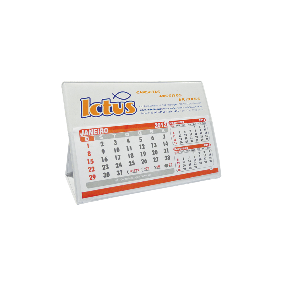 Calendário PVC com Refil