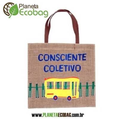 Sacola em juta ecológica