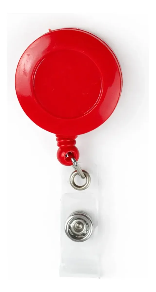 Roller Clips Vermelho Leitoso - Espaço do Crachá