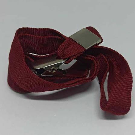 Cordão Liso para Crachá Bordô / Vinho (12mm) - Espaço do Crachá