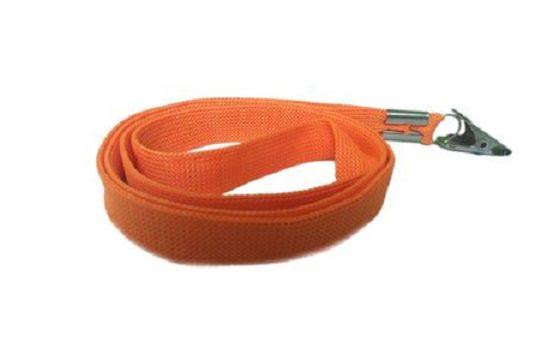 Cordão Liso para Crachá Laranja (12mm) - Espaço do Crachá