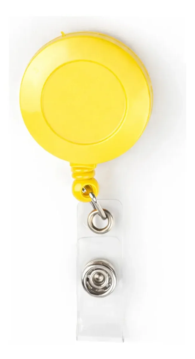 Roller Clips Amarelo Leitoso - Espaço do Crachá