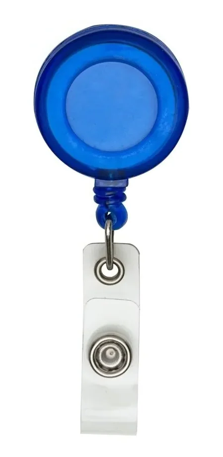 Roller Clips Azul Translúcido - Espaço do Crachá