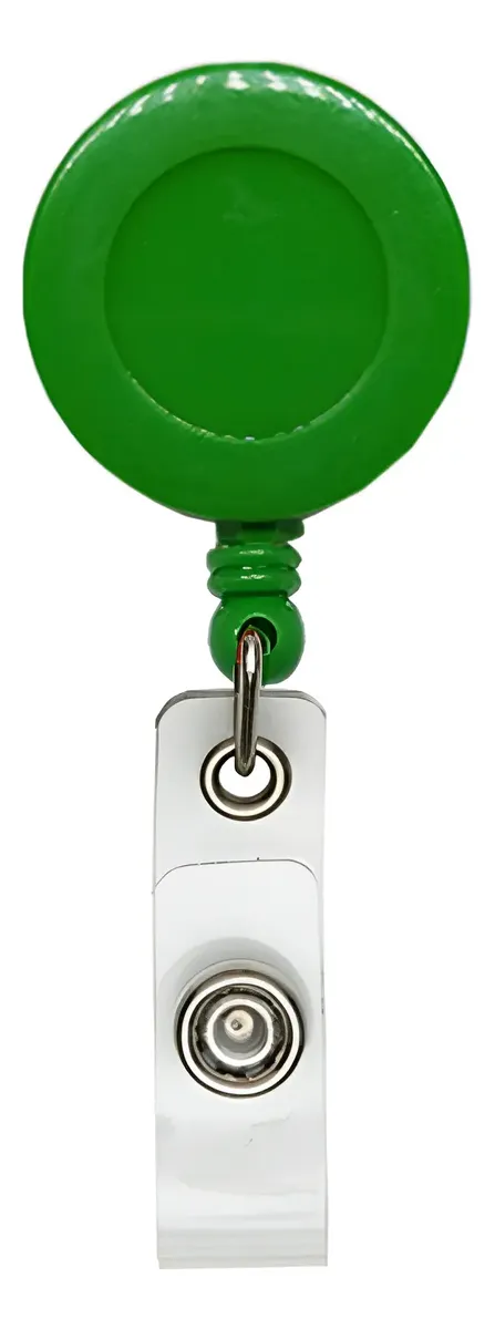 Roller Clips Verde Bandeira Leitoso - Espaço do Crachá
