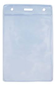 Bolsa Plástica Vertical para Credencial - Espaço do Crachá