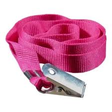 Cordão Liso para Crachá Rosa (12mm) - Espaço do Crachá