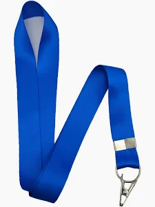 Cordão Liso para Crachá Azul Royal (15mm)