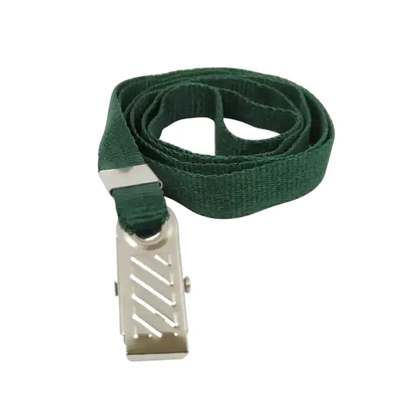 Cordão Liso para Crachá Verde Musgo (12mm) - Espaço do Crachá