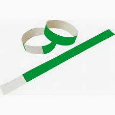 Pulseira de Identificação Tyvek Verde Escuro (cento) - Espaço do Crachá