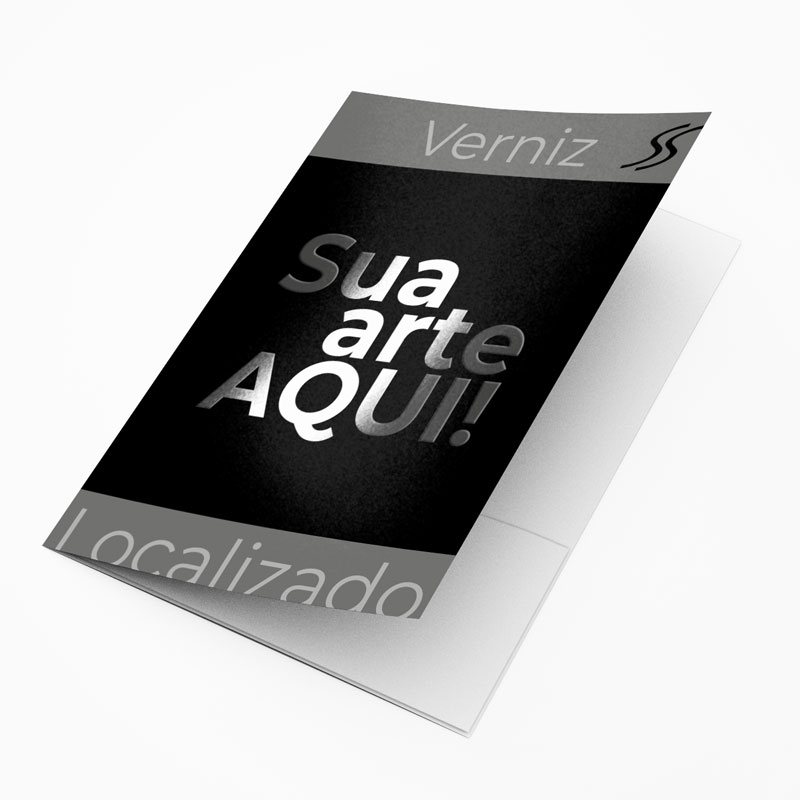 Pasta Papel com Verniz Localizado