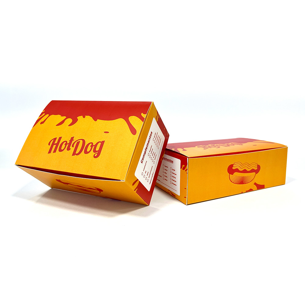 Embalagem Caixa para Hot Dog Personalizada - Gráfica Madri