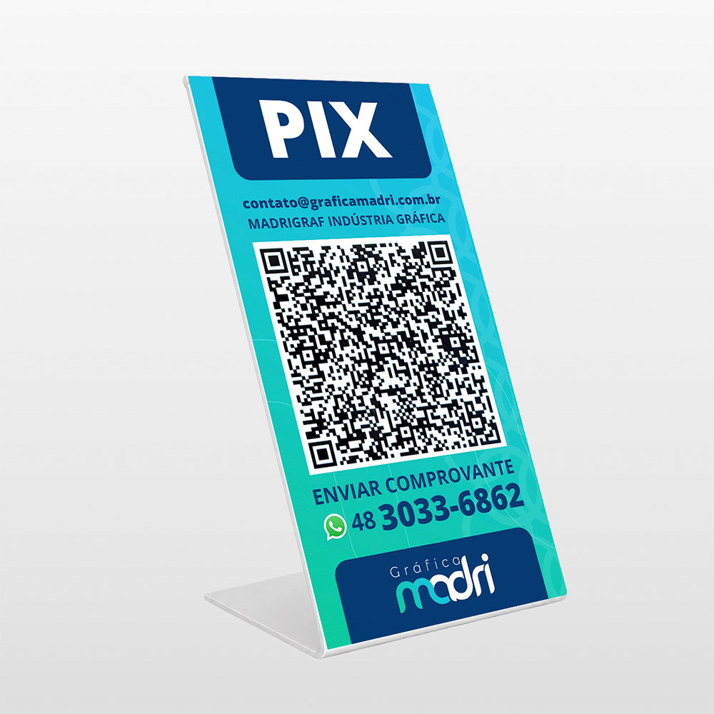 Display de Mesa Personalizado em L - Gráfica Madri