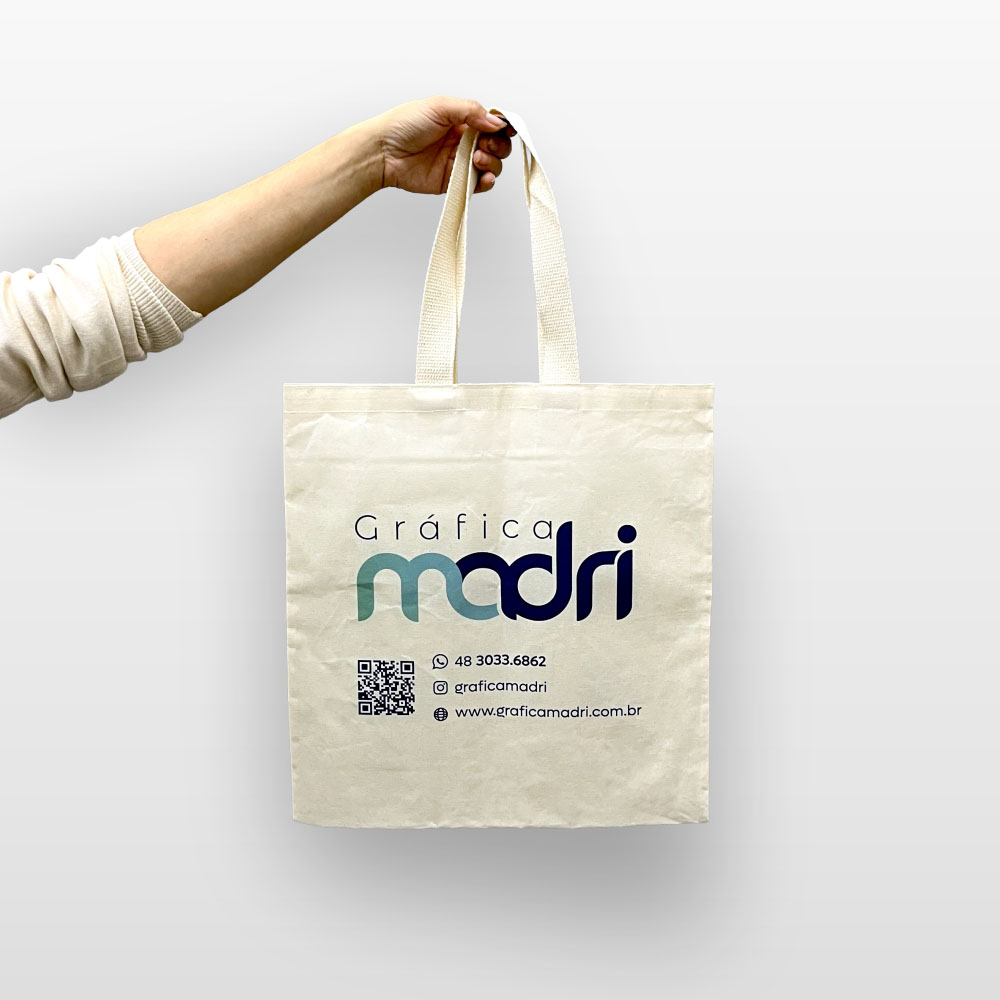 Ecobag Personalizada de Tecido Canvas - Gráfica Madri