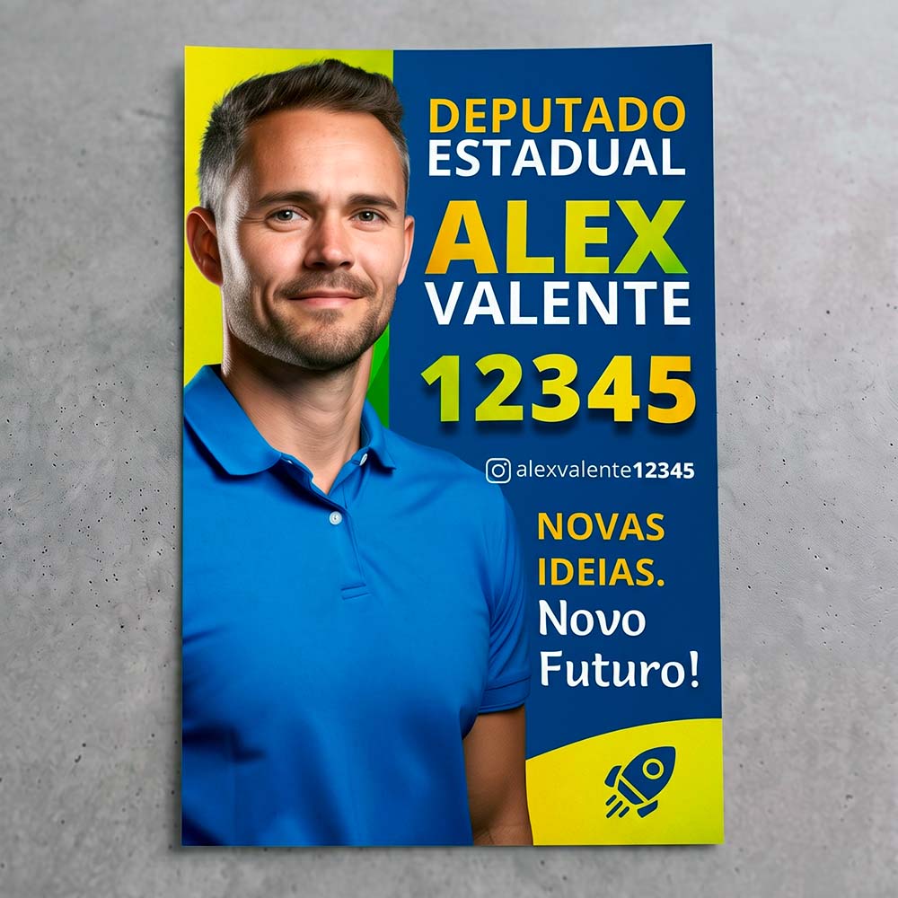 Cartaz A3 Eleições 2026 - Gráfica Madri