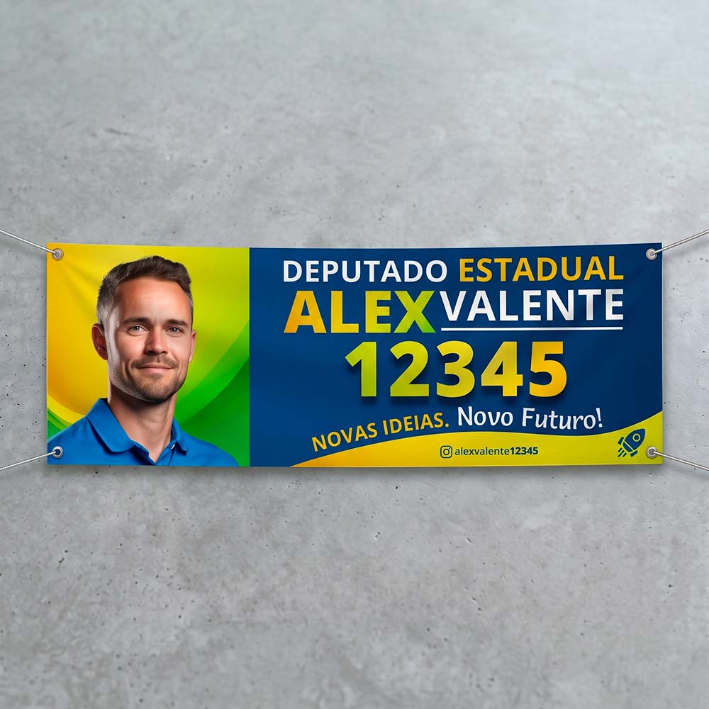 Lona Eleições 2026 - Gráfica Madri