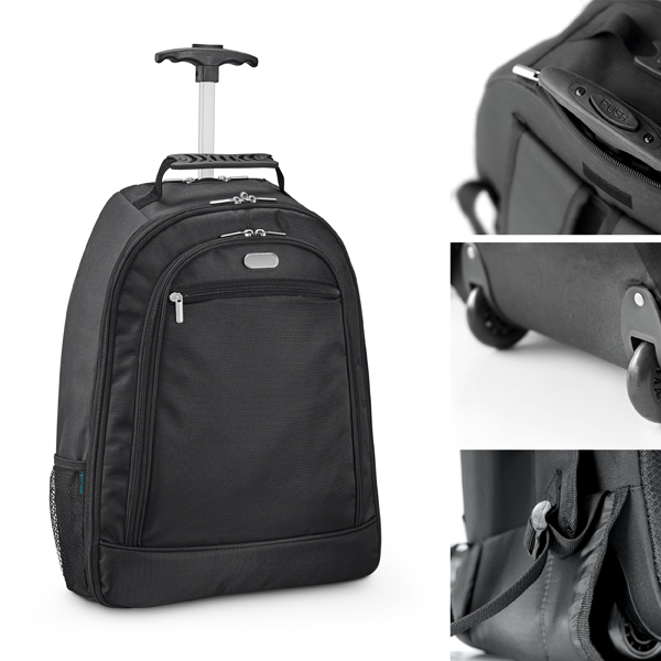 Mochila com Carrinho para Notebook em Nylon | H2M Brindes