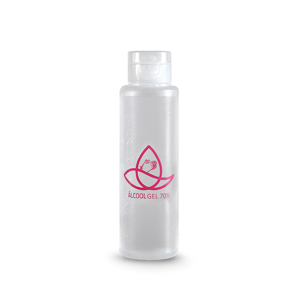 Álcool em Gel 100ml 70% antisséptico - Encontre na H2M Brindes!
