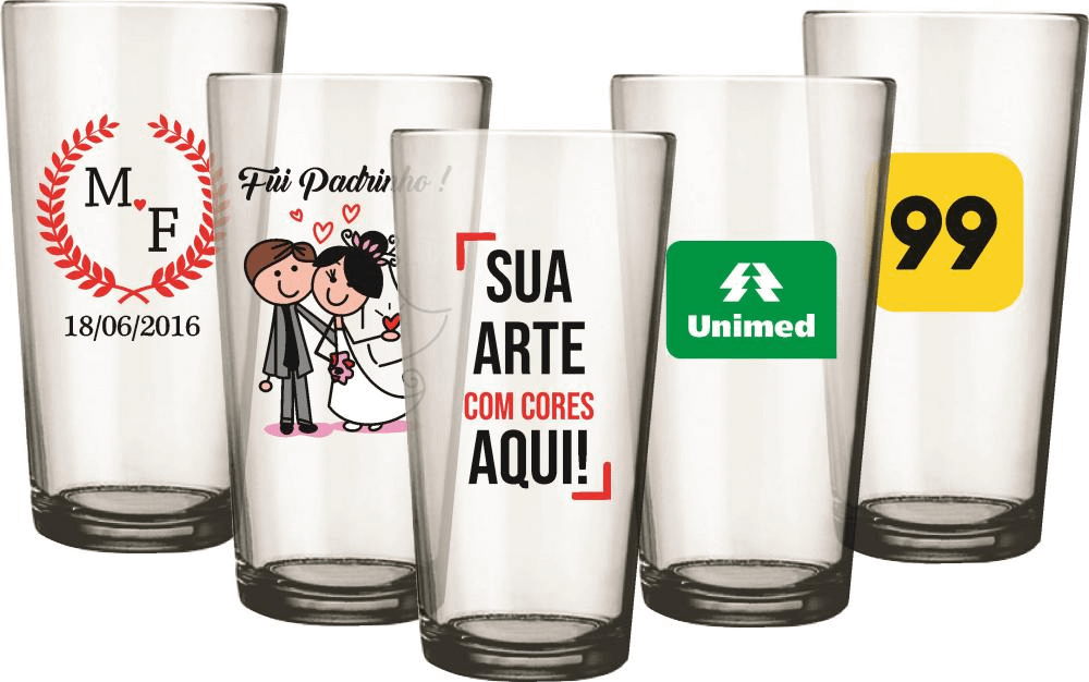 Copos de vidro personalizados aniversário - Hakuna Matata Brindes