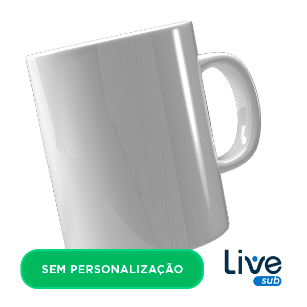 Caneca Branca AAA Live Sub para Sublimação