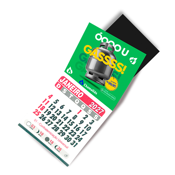 Imã de Geladeira c/ Calendário